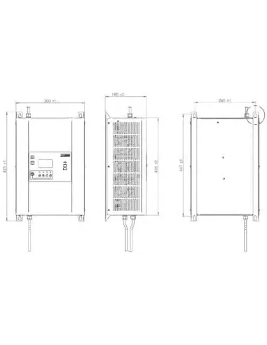 Chargeur de batterie SPE GREEN2 24V 70A (Schéma)