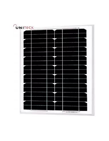Panneau solaire monocristallin 12 V 10 W UNISUN 10.12 M UNITECK