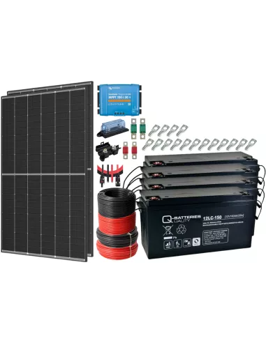 Kit solaire 1000 W 24 V avec convertisseur 800 VA