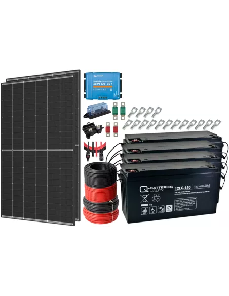 Kit solaire 1000 W 24 V avec convertisseur 800 VA