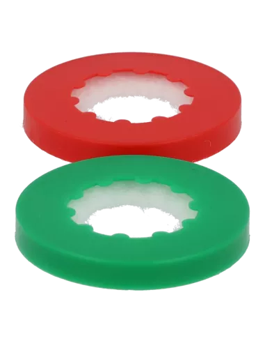 Rondelles anti corrosion rouge et verte