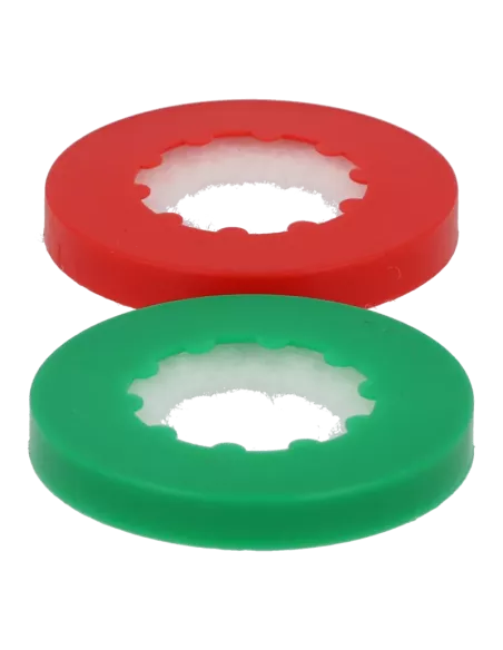 Rondelles anti corrosion rouge et verte
