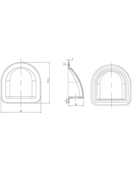 Passe-toit étanche double entrées blanc