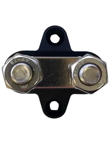 Borne double filetage M8 noir