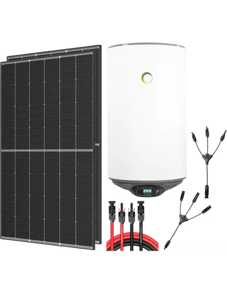 Kit solaire 1500 W avec chauffe-eau 80L FOTHERMO HYBRIDE