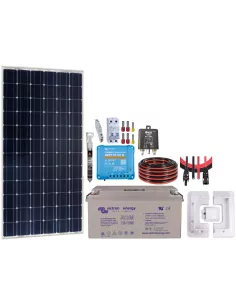 Kit solaire pour camping car 175 W 12 V avec batterie Victron et coupleur de batterie