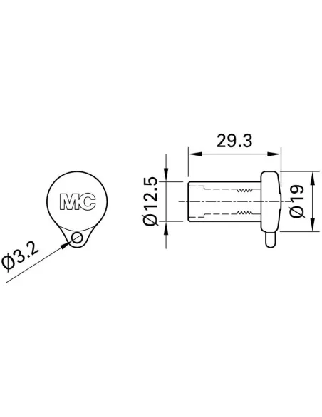 Schéma Bouchon de protection MC4 EVO 2 - Femelle PV-BVK4