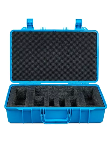 Mallette de transport pour chargeurs Blue Smart IP65 12/15 à 24/8 et accessoires vu de l'intérieur