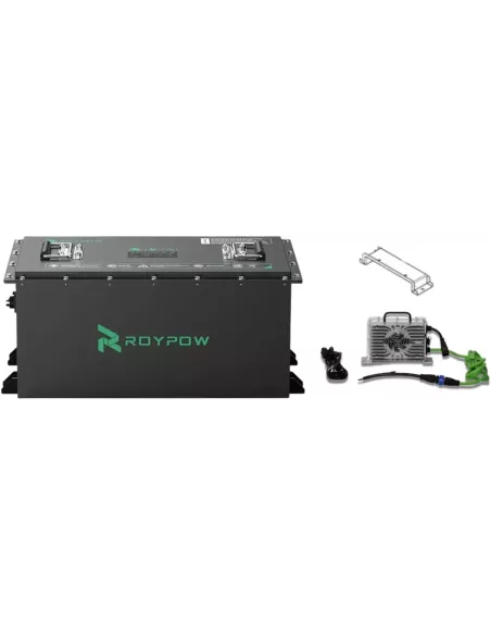 Kit batterie lithium + chargeur pour voiture de golf Roypow S3880 36V 80Ah