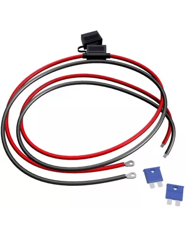 Câble de batterie avec fusible 15 A et cosse à œillet M8