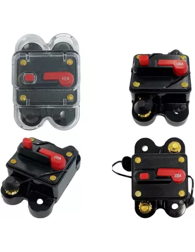 Interrupteur disjoncteur unipolaire 60A 12/24V en saillie
