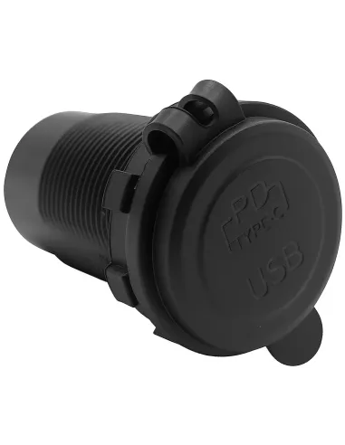 Adaptateur de charge rapide pour voiture avec double prise USB-A + USB-C