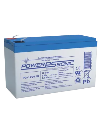 Batterie Power Sonic PG-12V9 FR 12 V 9 Ah