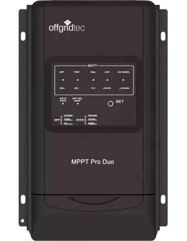 Régulateur solaire MPPT Pro Duo 12 / 24 V 30 A Offgridtec