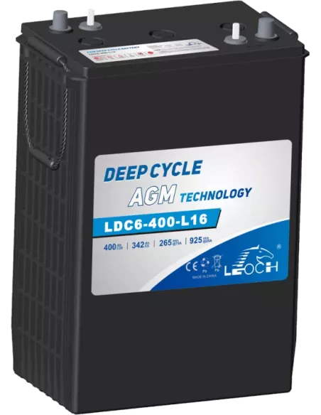 Batterie LEOCH LDC6-400-L16 6 V 400 Ah