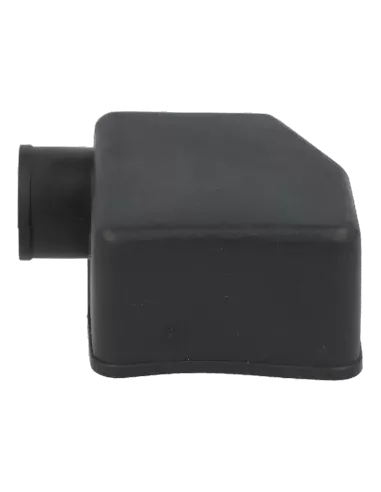 Capot PVC isolant noir pour collier double serrage, détail