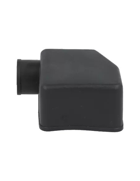 Capot PVC isolant noir pour collier double serrage, détail
