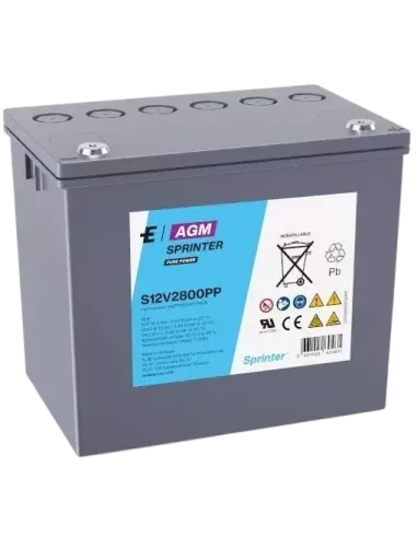 Batterie EXIDE Sprinter Pure Power S12V2800PP