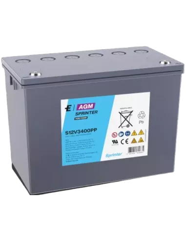 Batterie EXIDE Sprinter Pure Power S12V3400PP