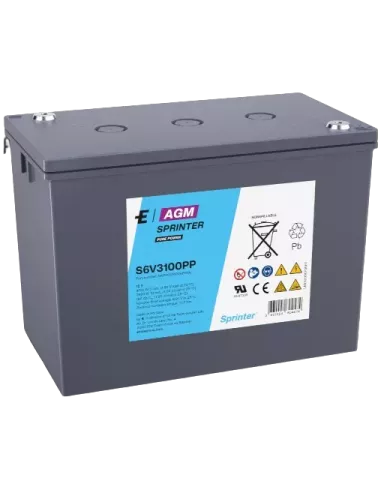 Batterie EXIDE Sprinter Pure Power S6V3100PP