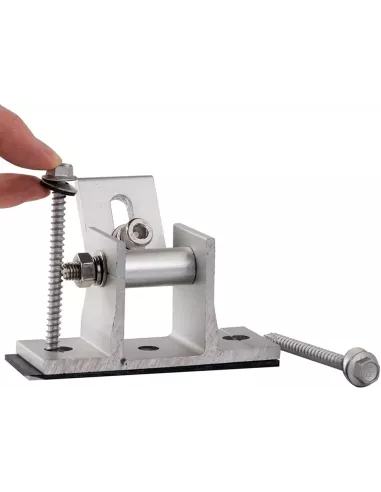 Support panneau sur toiture plate, inclinaison réglable de 10° à 60°