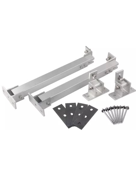 Support panneau sur toiture plate, inclinaison réglable de 10° à 60°