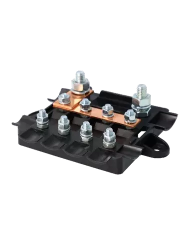 Porte fusible pour 1 MEGA et 4 MIDI avec Capot
