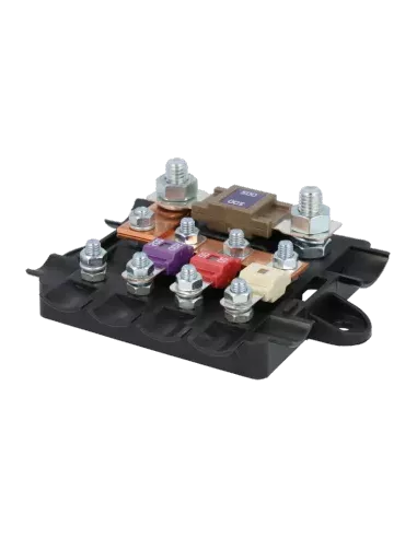 Porte fusible pour 1 MEGA et 4 MIDI avec Capot