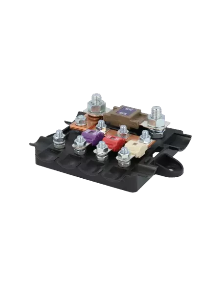 Porte fusible pour 1 MEGA et 4 MIDI avec Capot