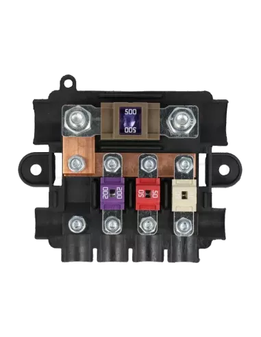 Porte fusible pour 1 MEGA et 4 MIDI avec Capot