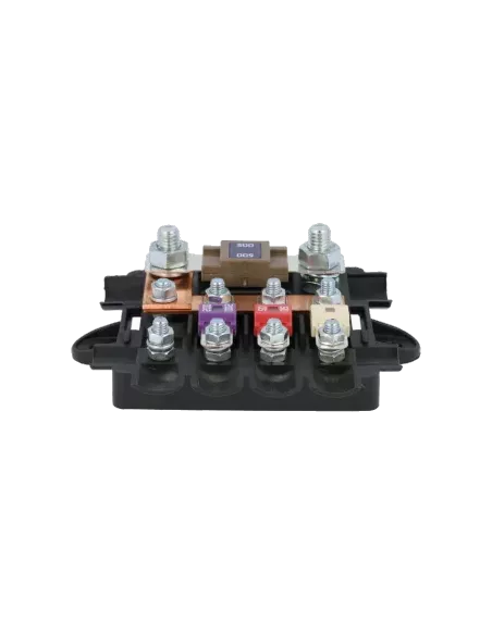 Porte fusible pour 1 MEGA et 4 MIDI avec Capot