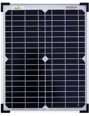 Panneau solaire monocristallin 12 V 20 W Offgridtec