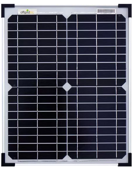 Panneau solaire monocristallin 12 V 20 W Offgridtec