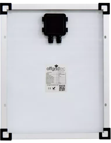 Panneau solaire monocristallin 12 V 20 W Offgridtec