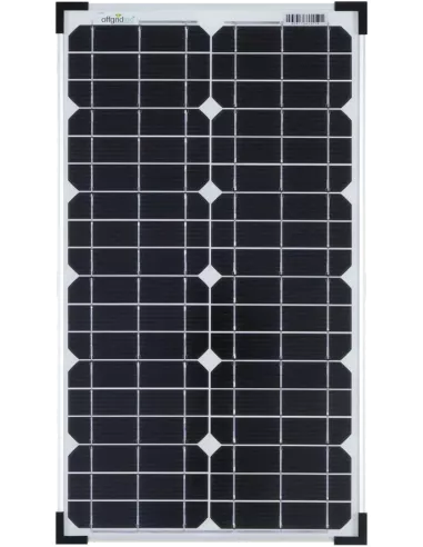 Panneau solaire monocristallin 12 V 30 W Offgridtec