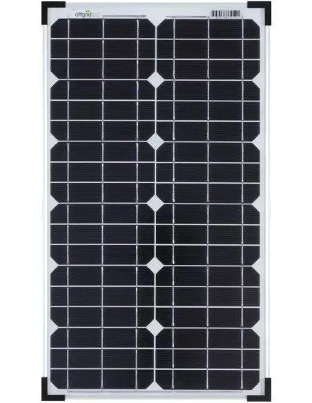 Panneau solaire monocristallin 12 V 30 W Offgridtec
