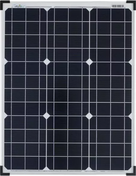 Panneau solaire monocristallin 12 V 50 W Offgridtec