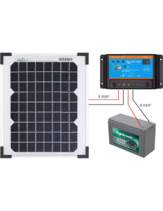 Kit solaire 10 W 12 V 2