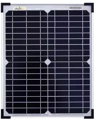 Panneau solaire monocristallin 12 V 20 W Offgridtec