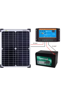 Kit solaire 20 W 12 V 2