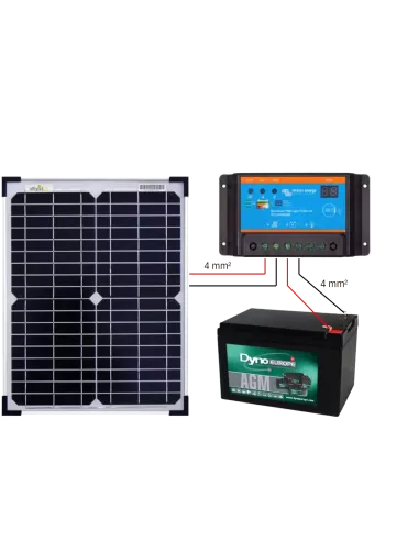 Kit solaire 20 W 12 V (schéma)