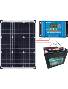 Kit solaire 50 W 12 V 2
