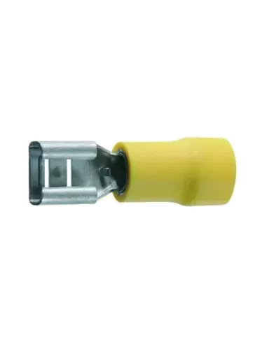 Cosse plate jaune