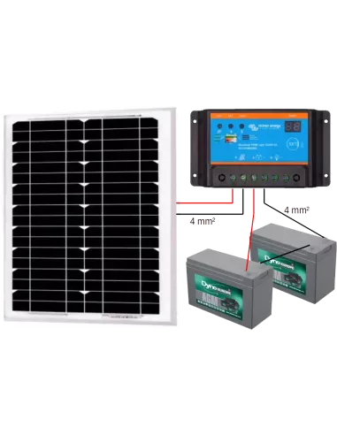 Kit solaire 10 W 24 V (Schéma)