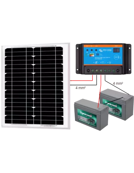 Kit solaire 10 W 24 V (Schéma)