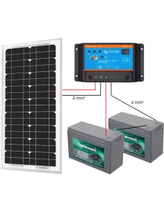 Kit solaire 20 W 24 V 2