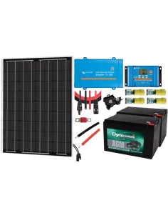 Kit solaire 50 W 24 V avec convertisseur 250 VA