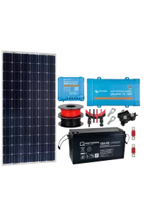 Kit solaire 215 W 12 V avec convertisseur 500 VA