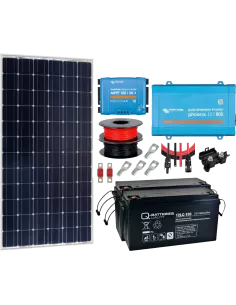 Kit solaire 360 W 12 V avec convertisseur 800 VA