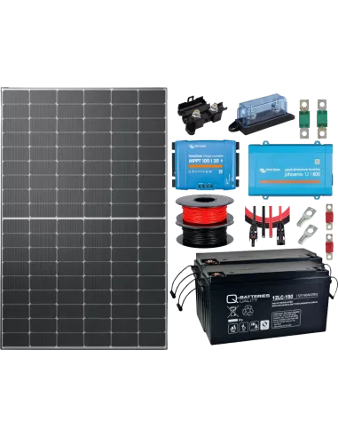Kit solaire 500 W 12 V avec convertisseur 800 VA